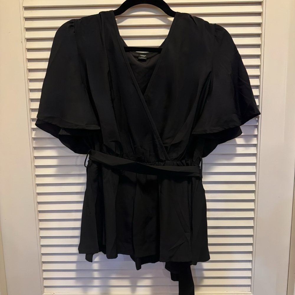 SHEIN curve peplum top